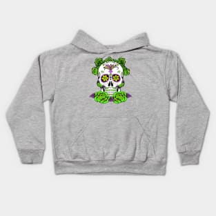 Dia De Los Muertos, Sugar Skull Design Kids Hoodie